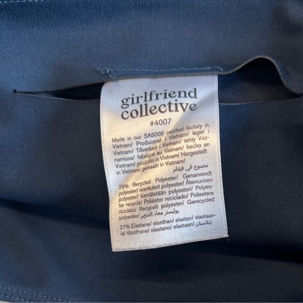 Girlfriend Collective Compressive High Waisted Legging - Midnight - Picture 9 of 10